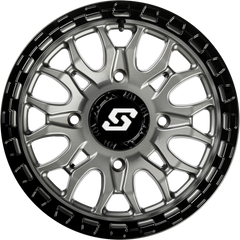 IGNITION WHEEL 15X7 4/137 +10MM GUNMETAL/BLK