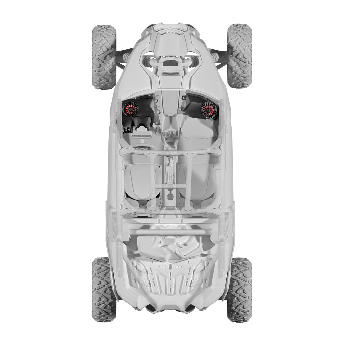 Can-Am Maverick X3 Dashboard Panel Loaded with 6.5" Speaker and RGB Lights - DS18