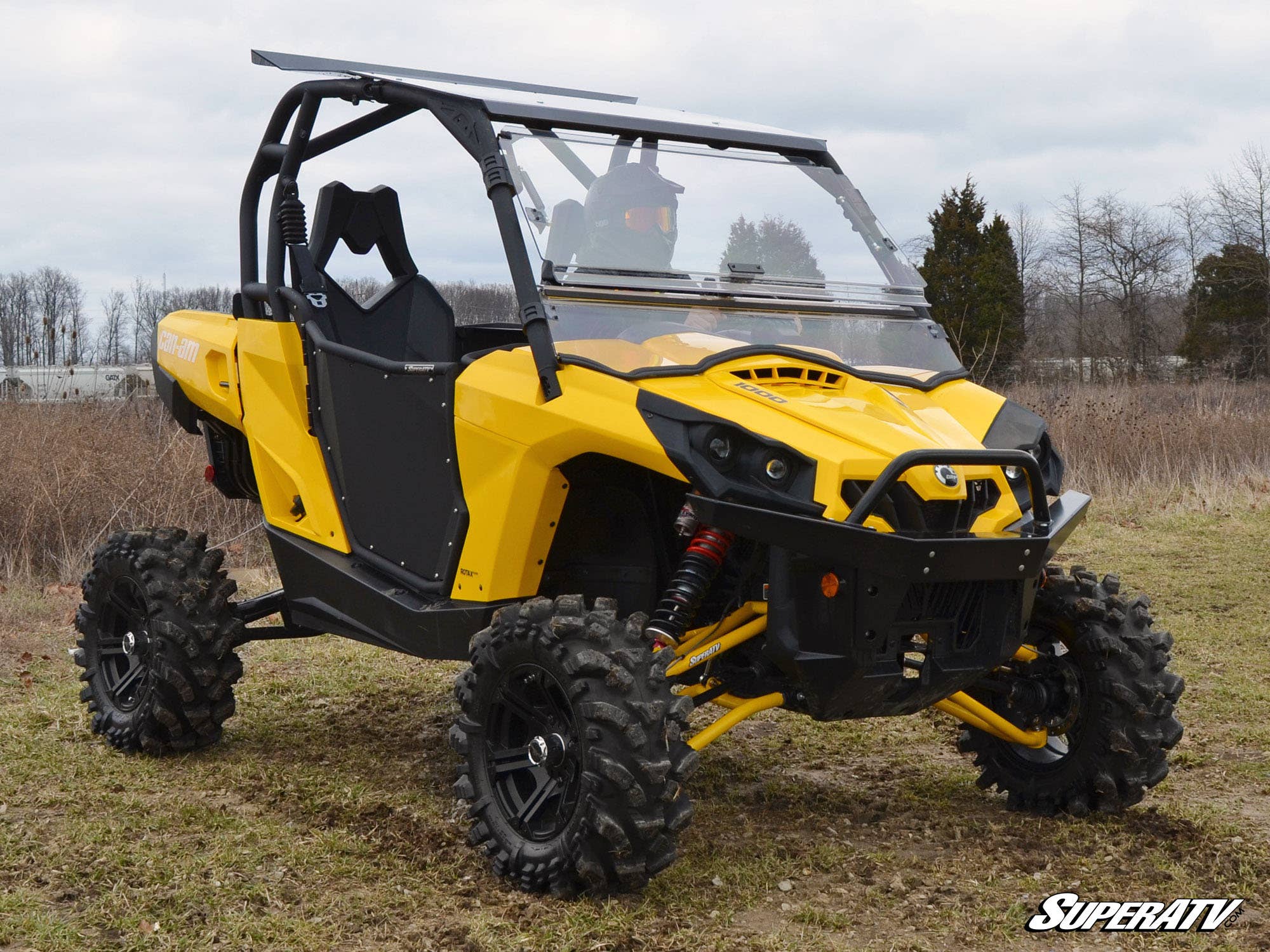 Can-Am Commander Scratch Resistant Flip Windshield