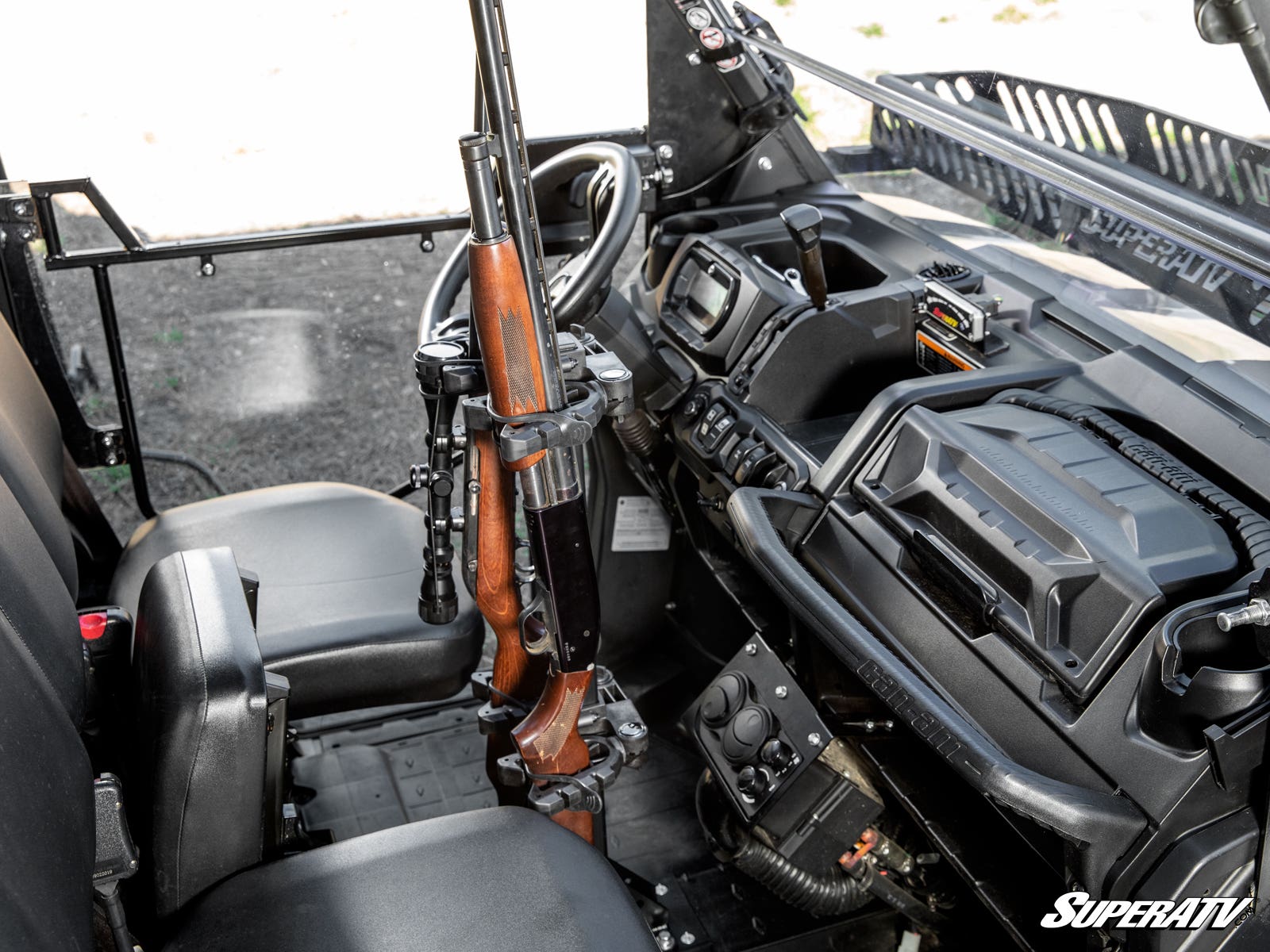 Can-Am Defender Floor-Mounted Gun Holder