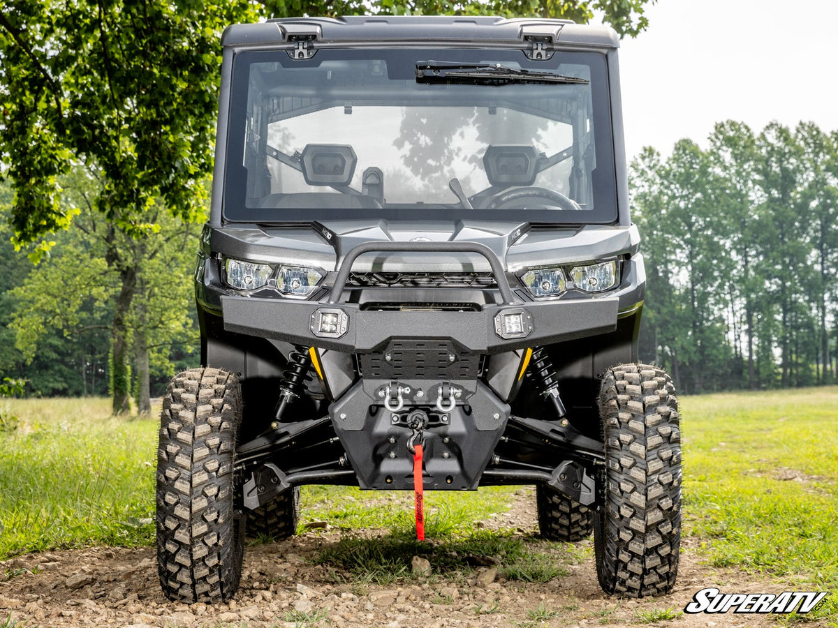Can Am Defender Premium Power Flip Glass Windshield + Wiper Kit