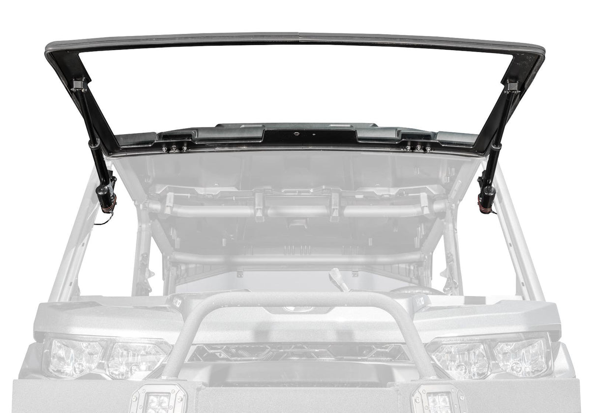 Can Am Defender Premium Power Flip Glass Windshield + Without Wiper