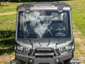 Can Am Defender Premium Power Flip Glass Windshield + Without Wiper