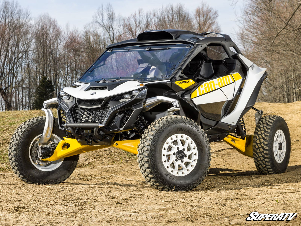 Can-Am Maverick R Scratch-Resistant Flip Windshield - Clear