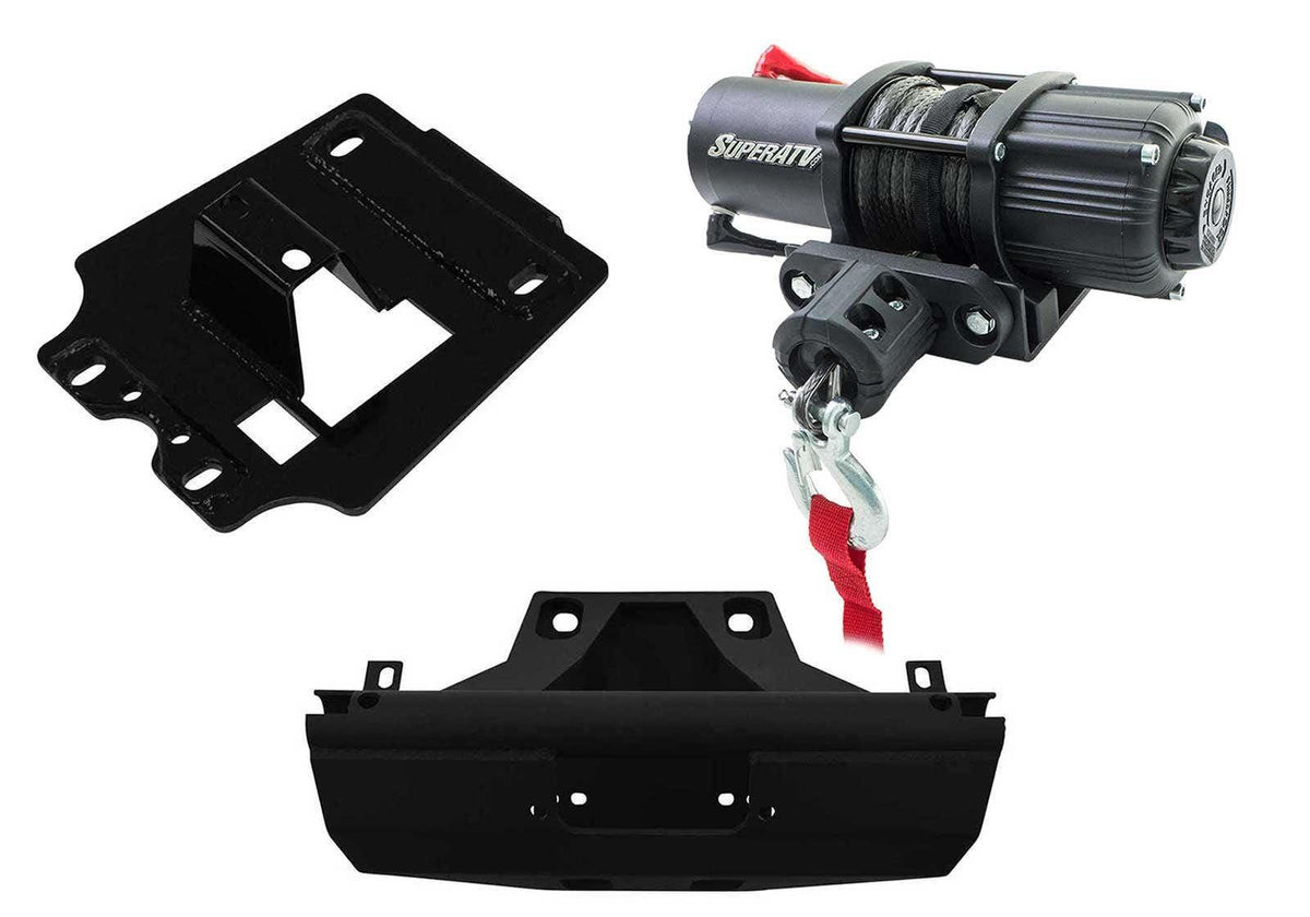 Can-Am Maverick X3 Winch Mount & 3500 lb. Winch With Frame Stiffener