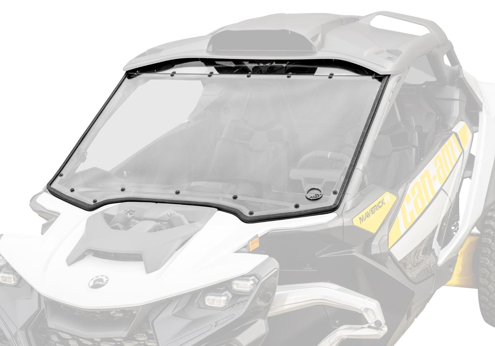Can-Am Maverick R Scratch-Resistant Full Windshield - 72