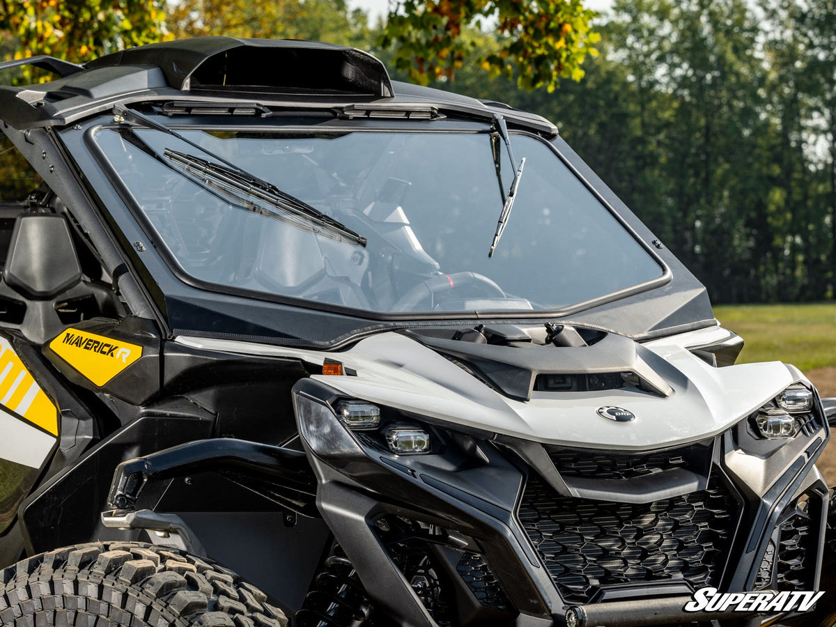 Can-Am Maverick R Glass Windshield + LH Windshield Wiper