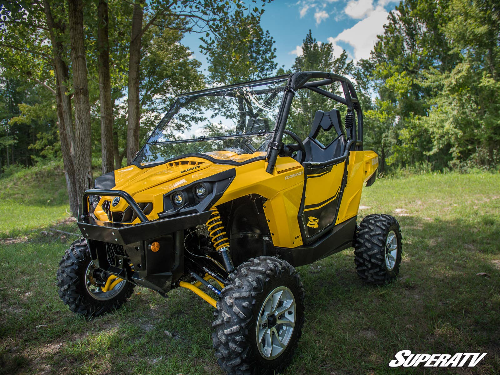 Can-Am Commander Scratch Resistant Flip Down Windshield