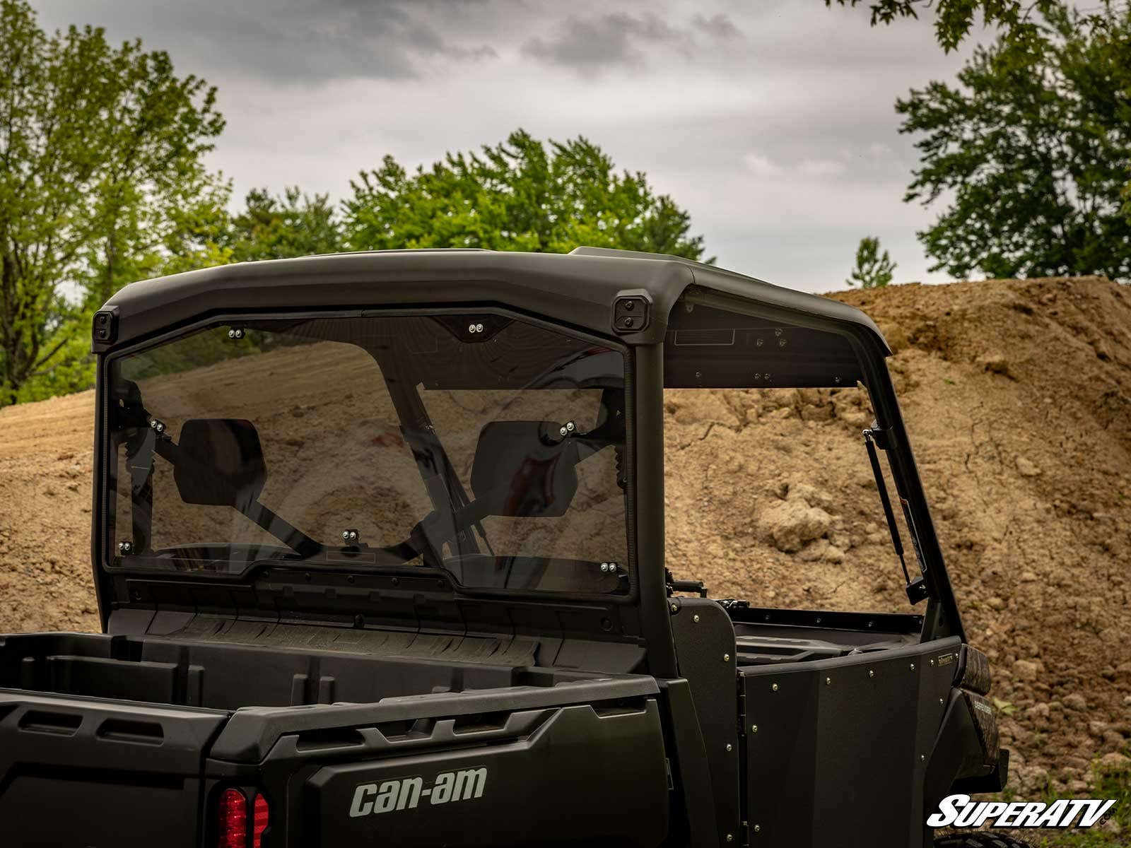 Can-Am Defender XMR Rear Windshield - Standard Dark Tint