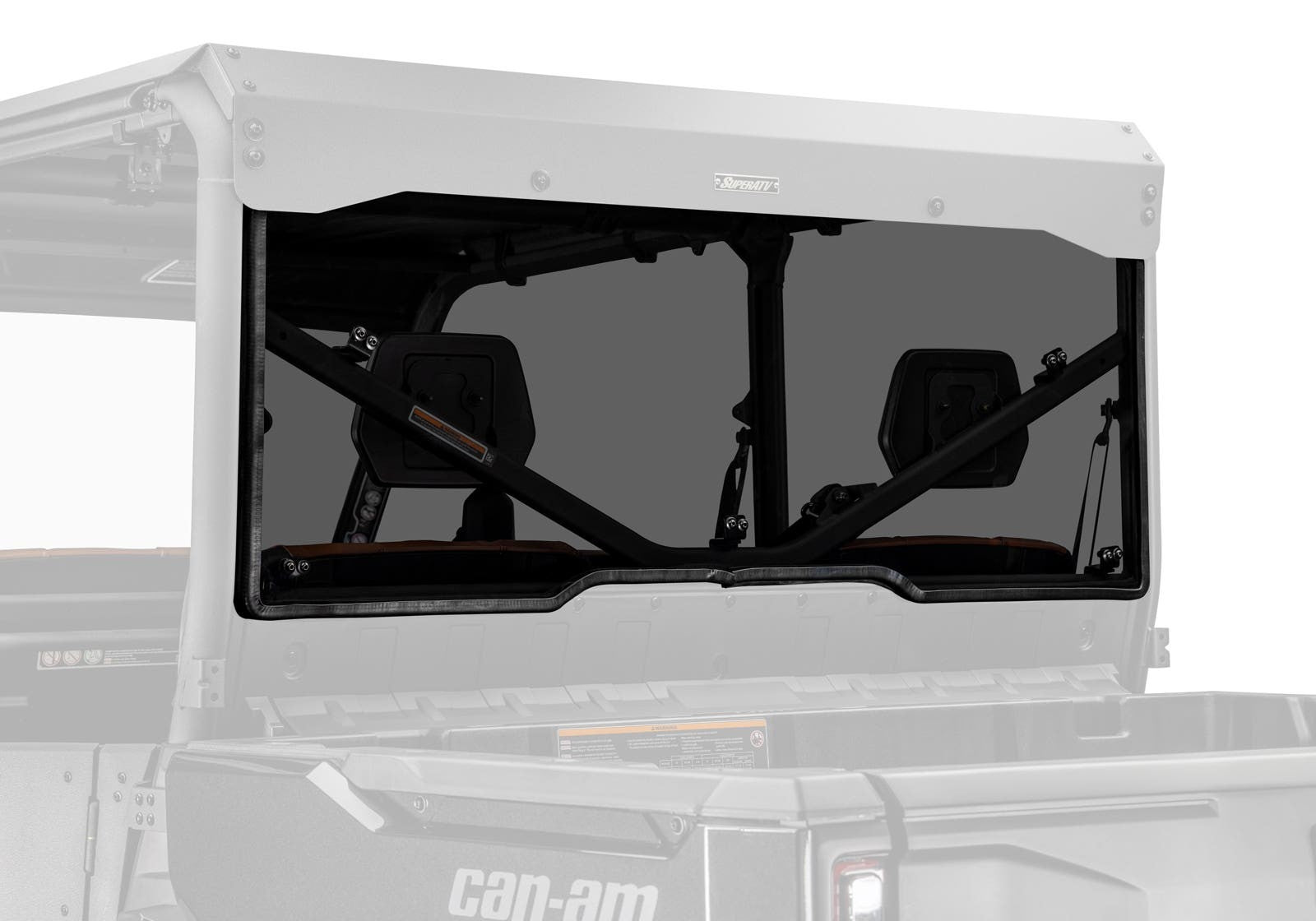 Can-Am Defender Rear Windshield - Standard Dark Tint