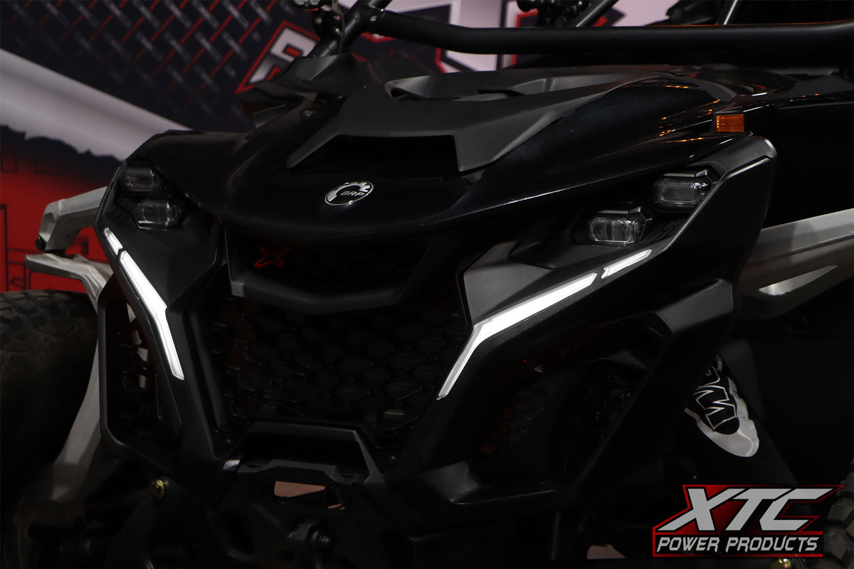 XTC b6fc3d0f36a5aed5 | Can-Am Maverick R Turn Signature Light Set White Running Lights