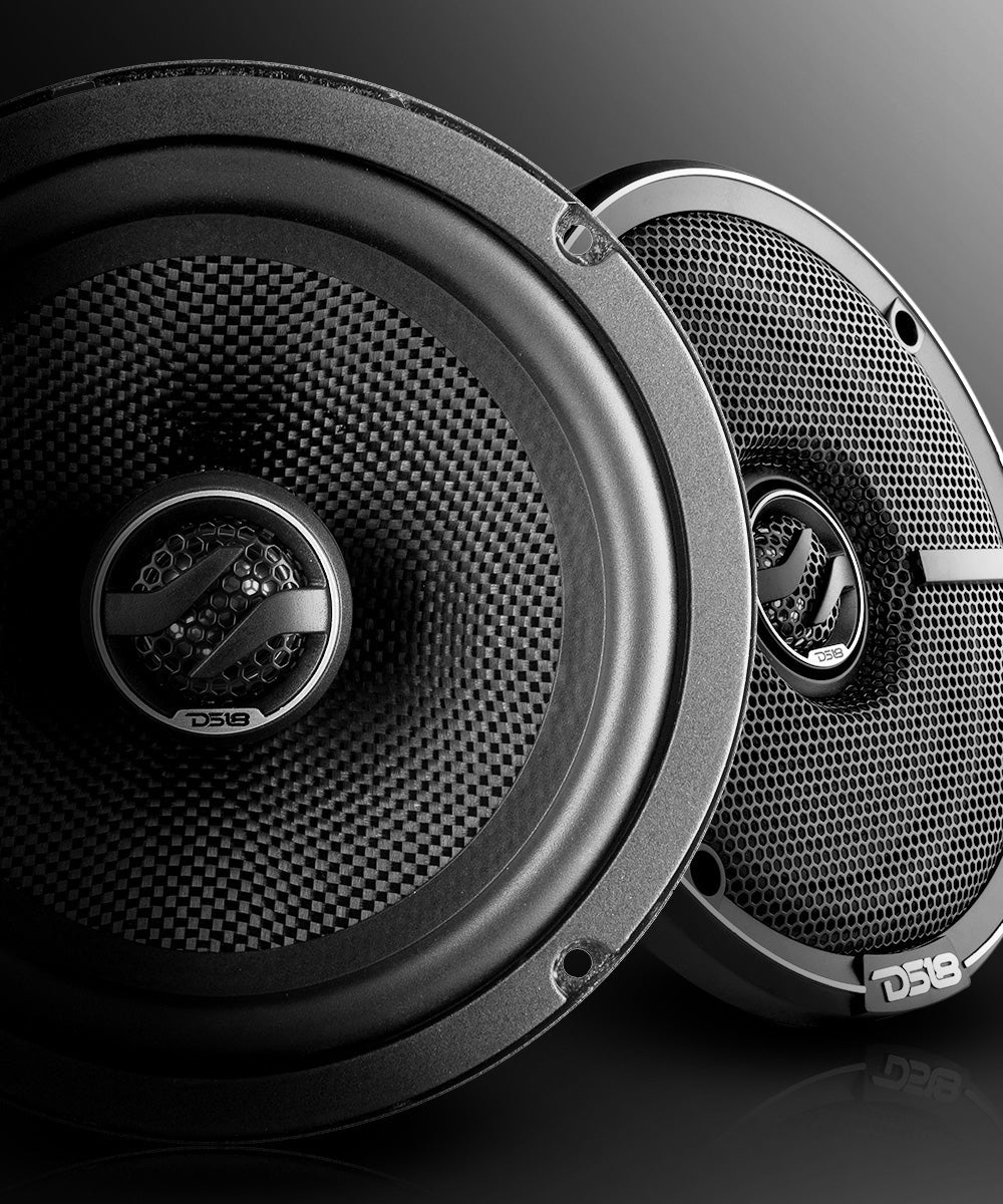 ZXI 6.5" 2-Way Coaxial Speakers with Kevlar Cone | 80W RMS 4-Ohm - DS18