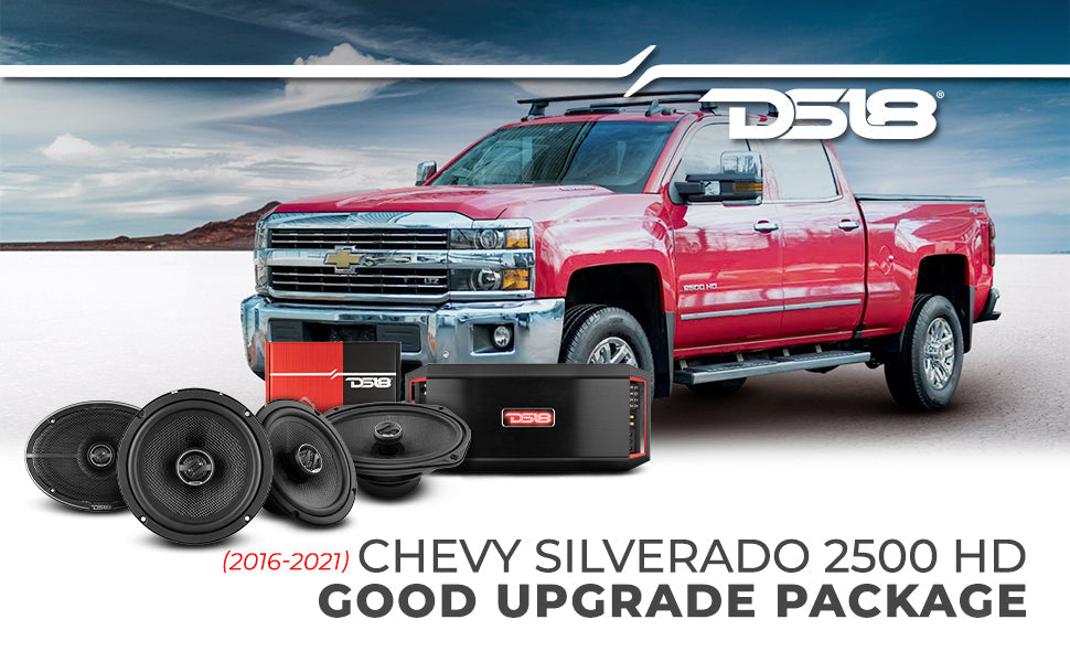 2016-2021 Chevy Silverado 2500 HD Crew and Extended Cab Front and Back Doors Speakers Good Upgrade/Replacement Package 1600