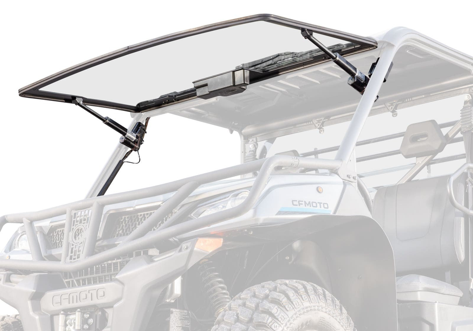 CFMOTO UForce 1000 MaxDrive Power Flip Glass Windshield - With Wiper