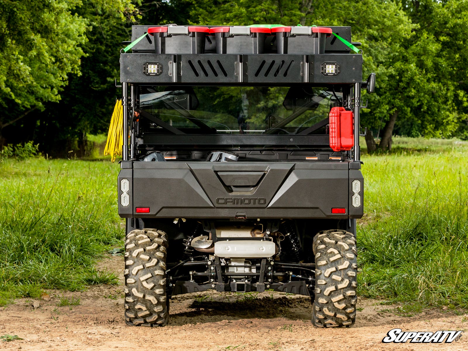 CFMOTO UForce 1000 Outfitter Bed Rack - 2 Recessed Lights + 2 Pin Harness