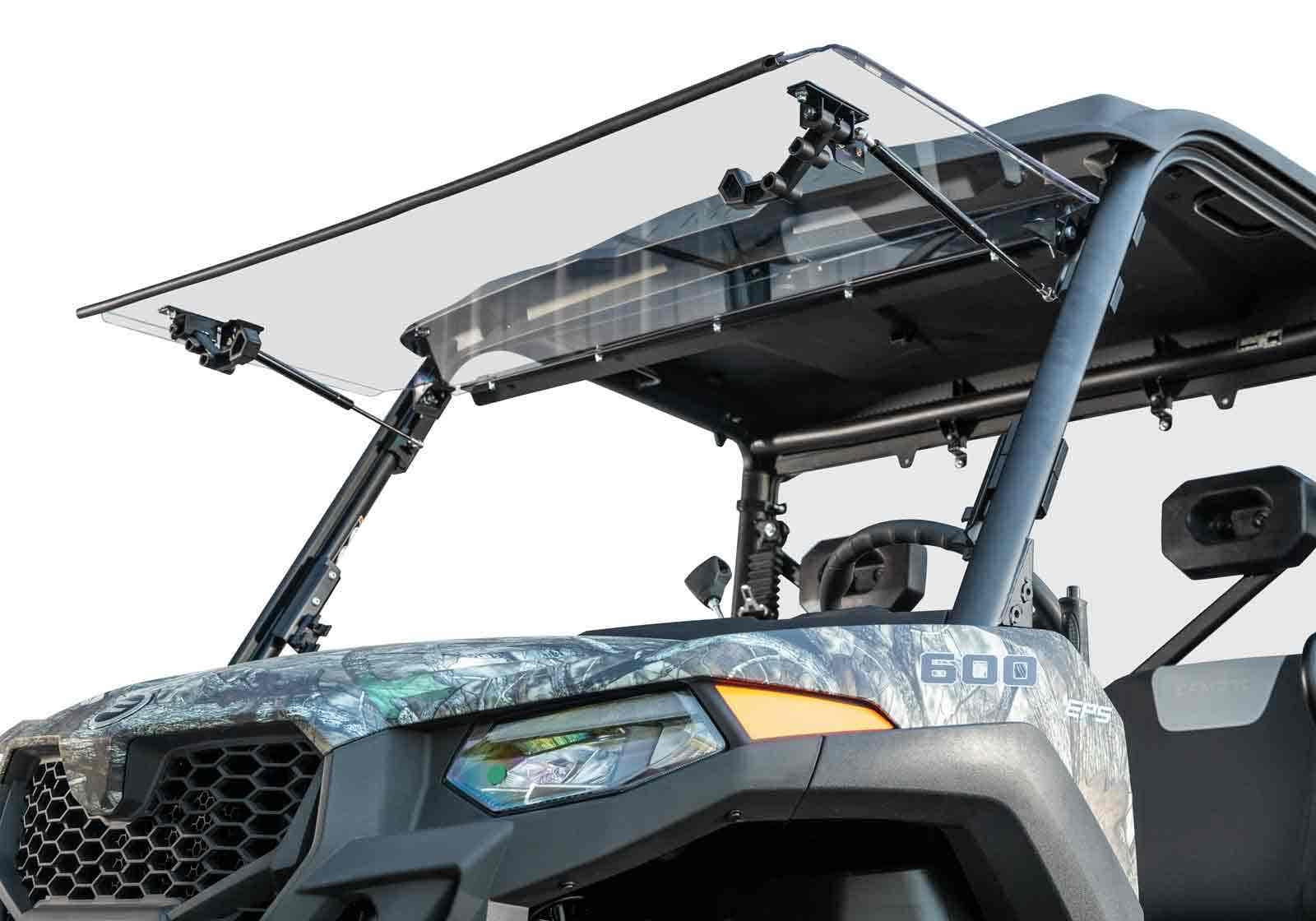 CFMOTO UForce 600 Scratch Resistant Flip Windshield - 2021-2022