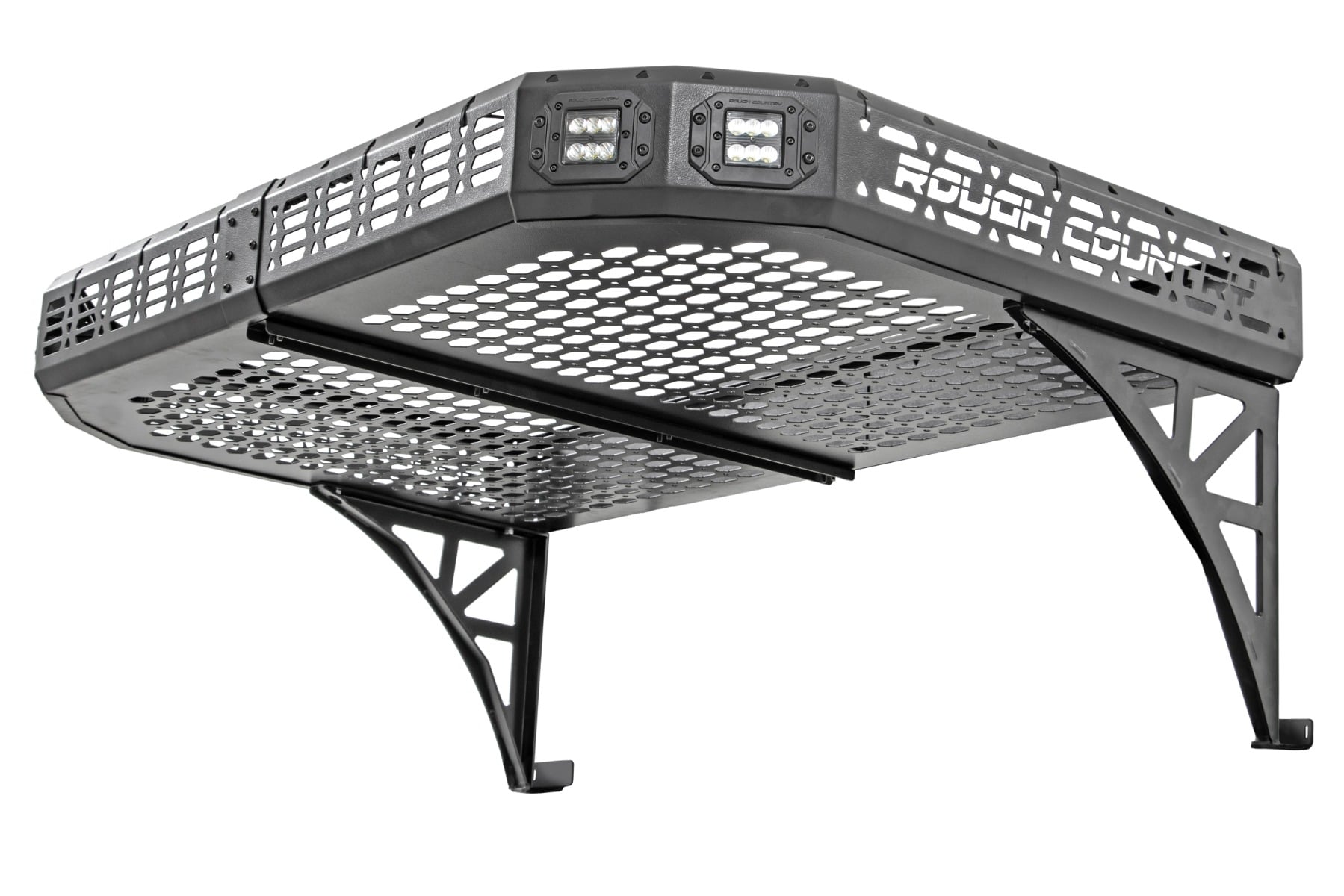 Cargo Rack | Dual 2" Black LED Pairs | Flush Mount | CFMOTO UFORCE 1000