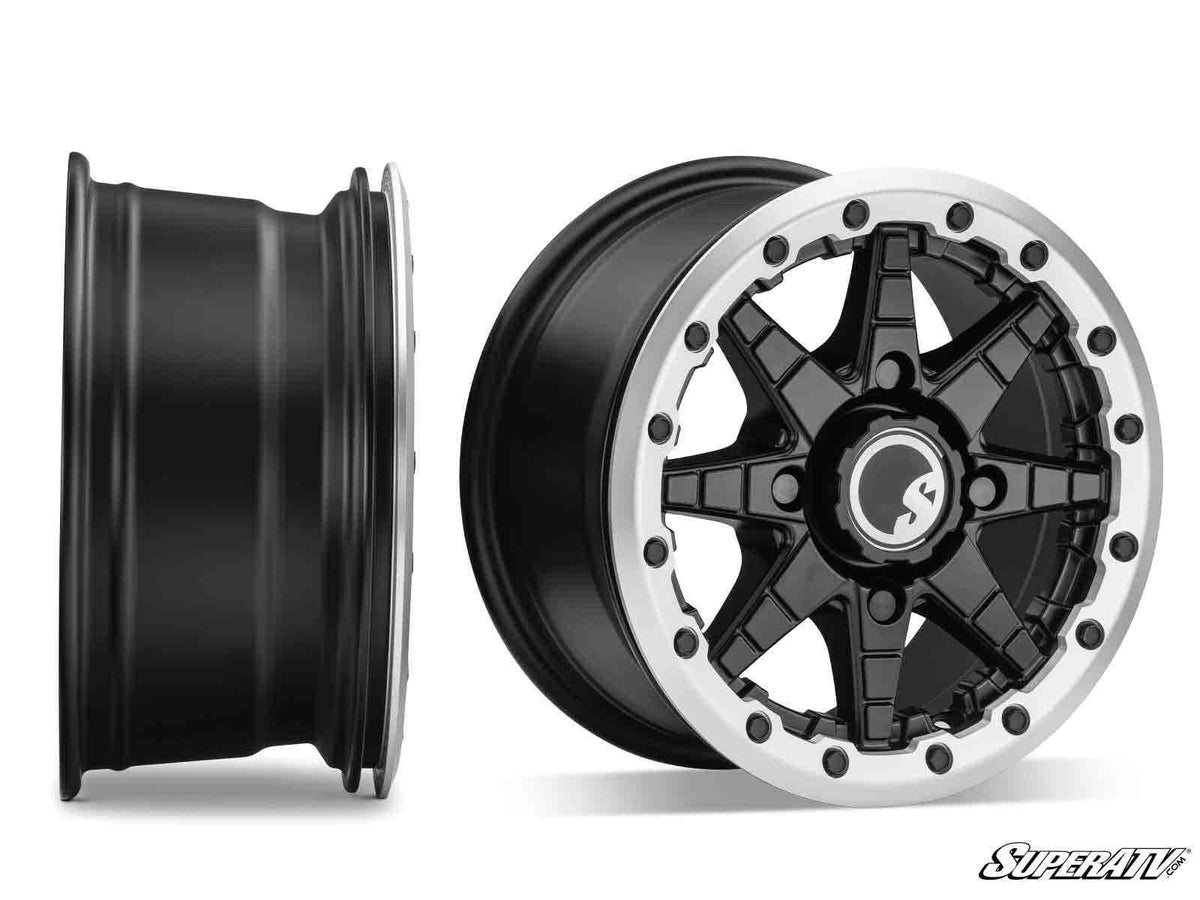 Sticky XT Warrior Tires 34x10x14 on 14x7 Healy Lock Series Beadlock Wheels 4/137 Pattern