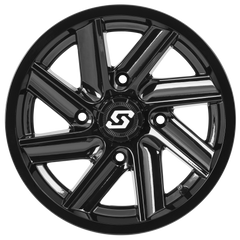 CHOPPER WHEEL 14X7 4/137 5+2 (+10MM) BLACK