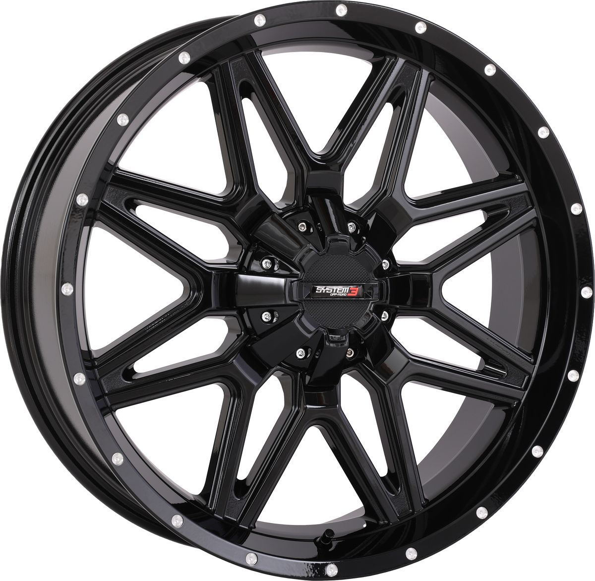 ST7 WHEEL 20X7 4+3 (+10MM) 4/137 & 4/156 GLOSS BLACK