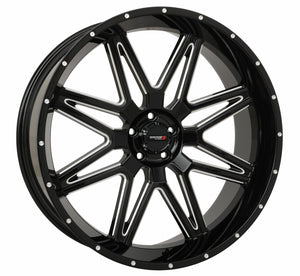 ST7 WHEEL - GLOSS BLACK MILLED