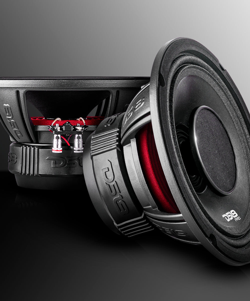 PRO 8" Coaxial Hybrid Mid-Range Water resistant Cone Loudspeaker with Built-in Driver 250 Watts Rms 4-Ohm - DS18
