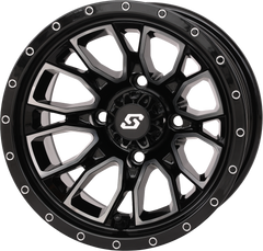 FUSION WHEEL 12X7 2+5 4/110 GLOSS BLK/MACHINED