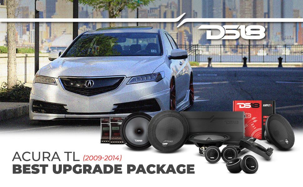 DS18 2009-2014 Acura TL Front and Back Doors Speakers Best Upgrade/Replacement Package 1800 Watts - DS18