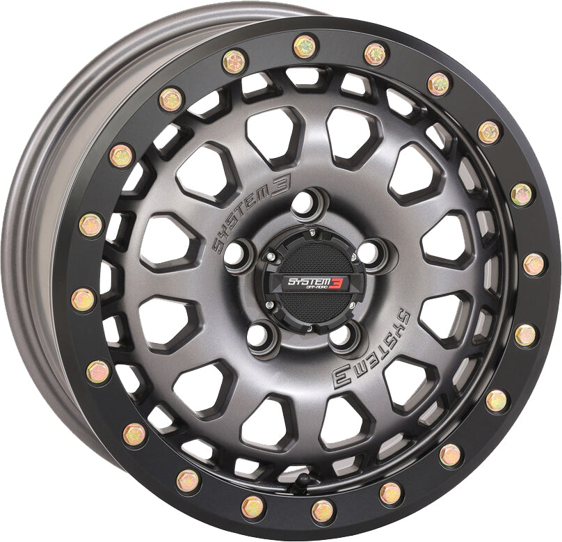 SB6 BL WHEEL 15X7 4+3 (+10MM) 5/4.5 GUN METAL GREY