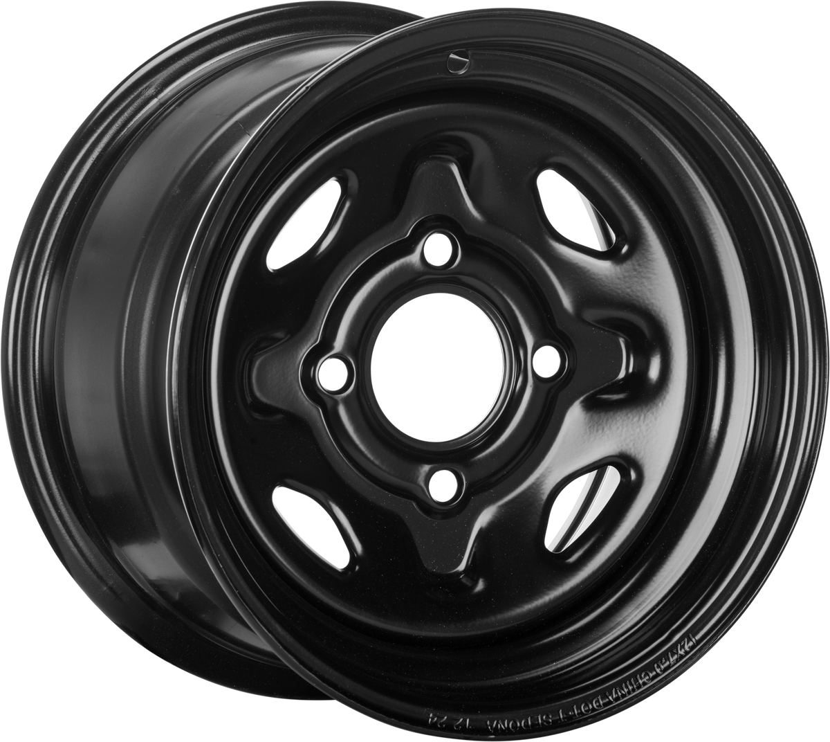 SEDONA STEEL 12X7 4/110 5+2 BLK FRONT