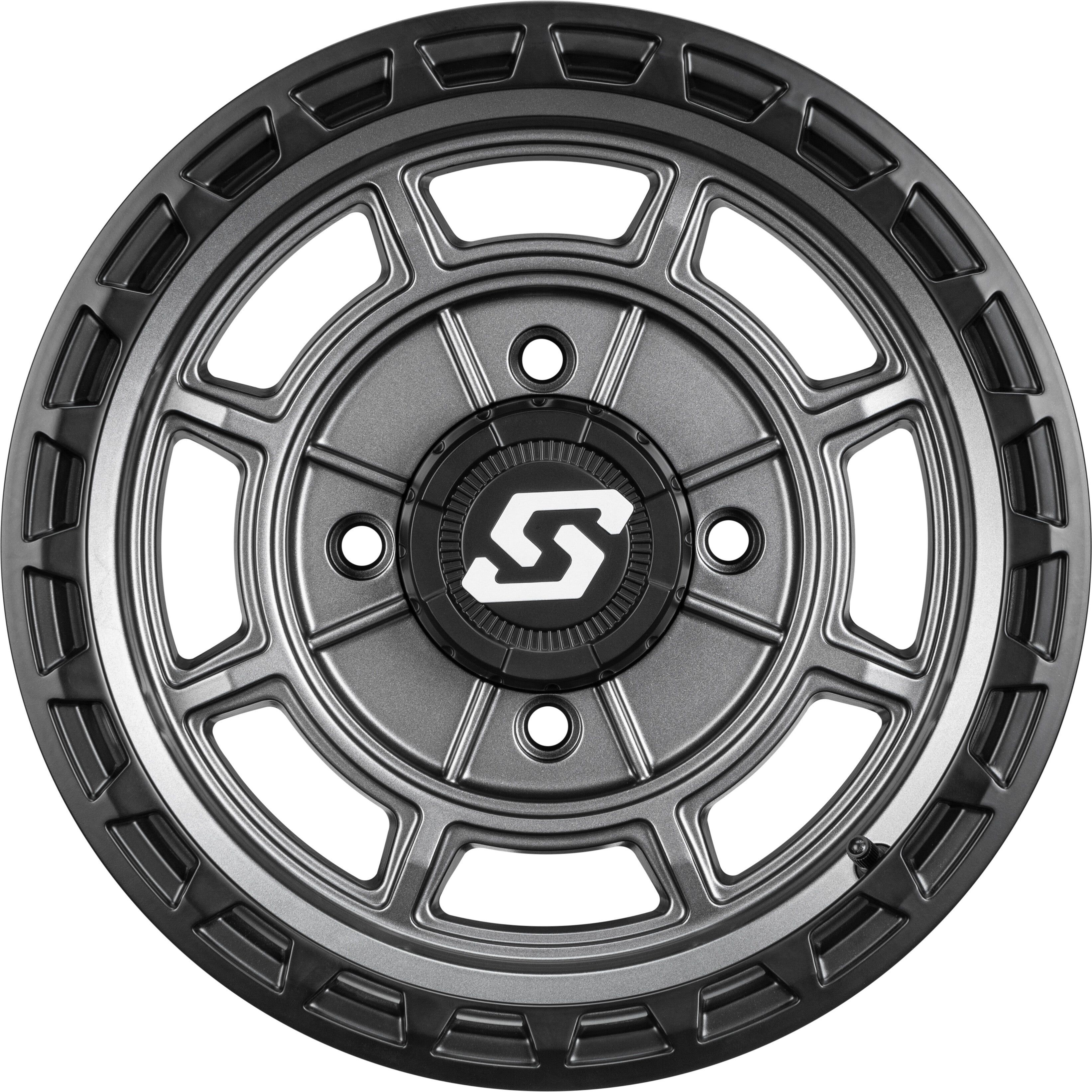 RIFT WHEEL 14X7 4/137 5+2 (+10MM) CARBON GREY