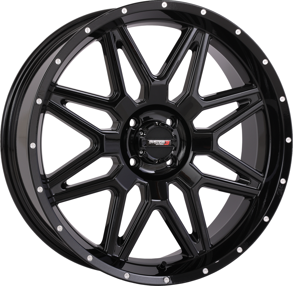 ST7 WHEEL 20X7 4+3 (+10MM) 4/110 GLOSS BLACK