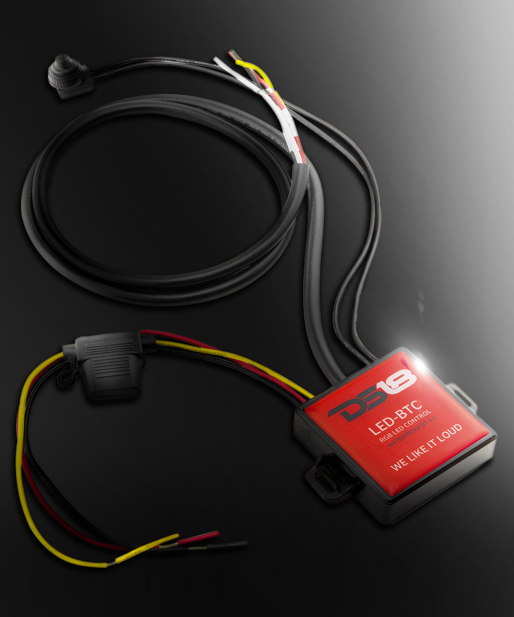 RGB-LED Lights Bluetooth 4.0 Controller | Water-Resistant IP65 - DS18