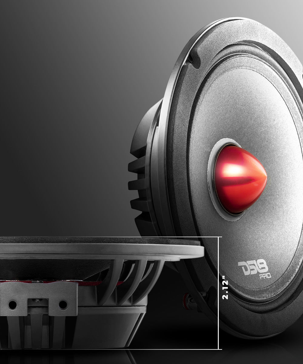 PRO 6.5" Slim Neodymium Mid-Range Loudspeaker with Bullet | 400W 4-Ohm - DS18