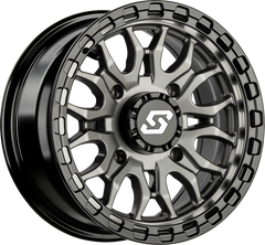 IGNITION WHEEL 14X7 4/156 +10MM GUNMETAL/BLK