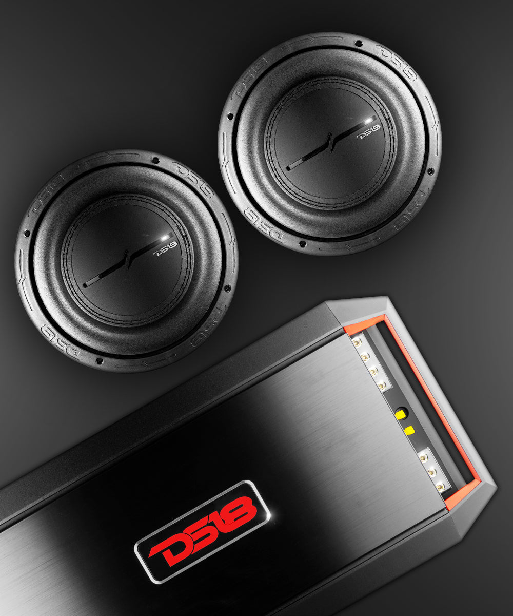 Bass Package - Pair of 6.5" Subwoofer ZXI6.2D and Amplifier GEN-X1200.1 - DS18