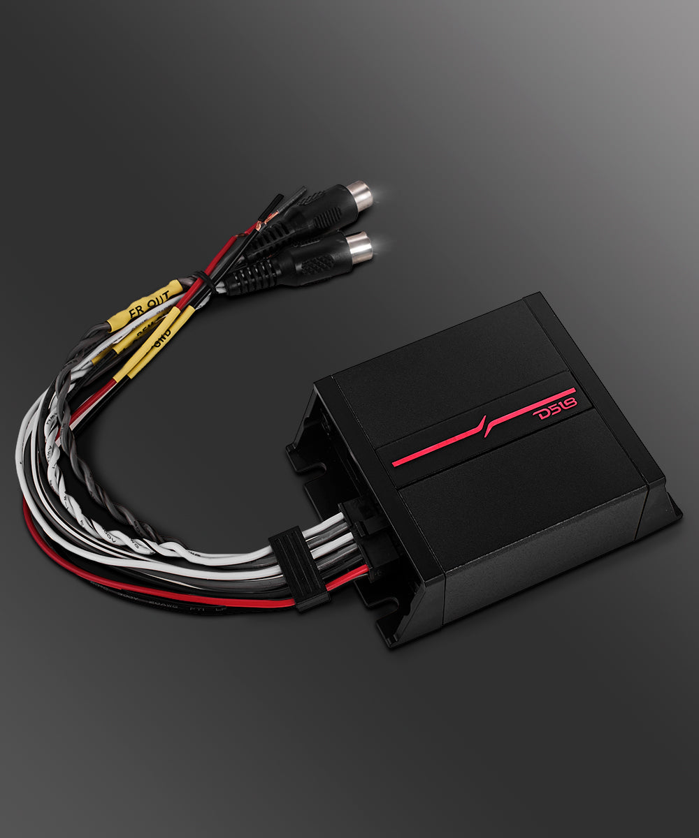 2-Channel Lossless Audio Line Output Converter with Auto Turn-On And Speaker Emulator - DS18