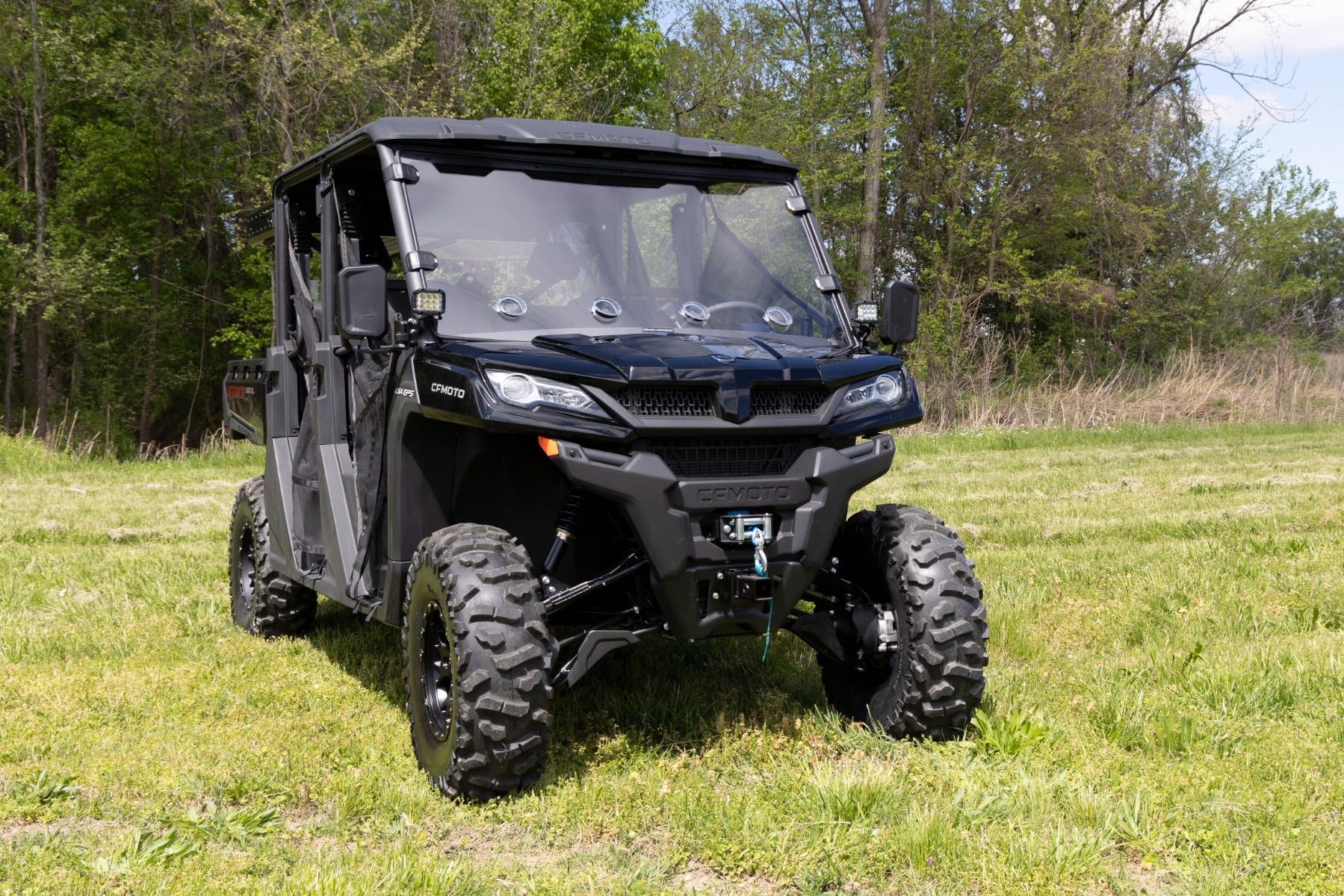 LED Light Kit | Cage Mount | 2" Black Pair | CFMOTO UFORCE 1000