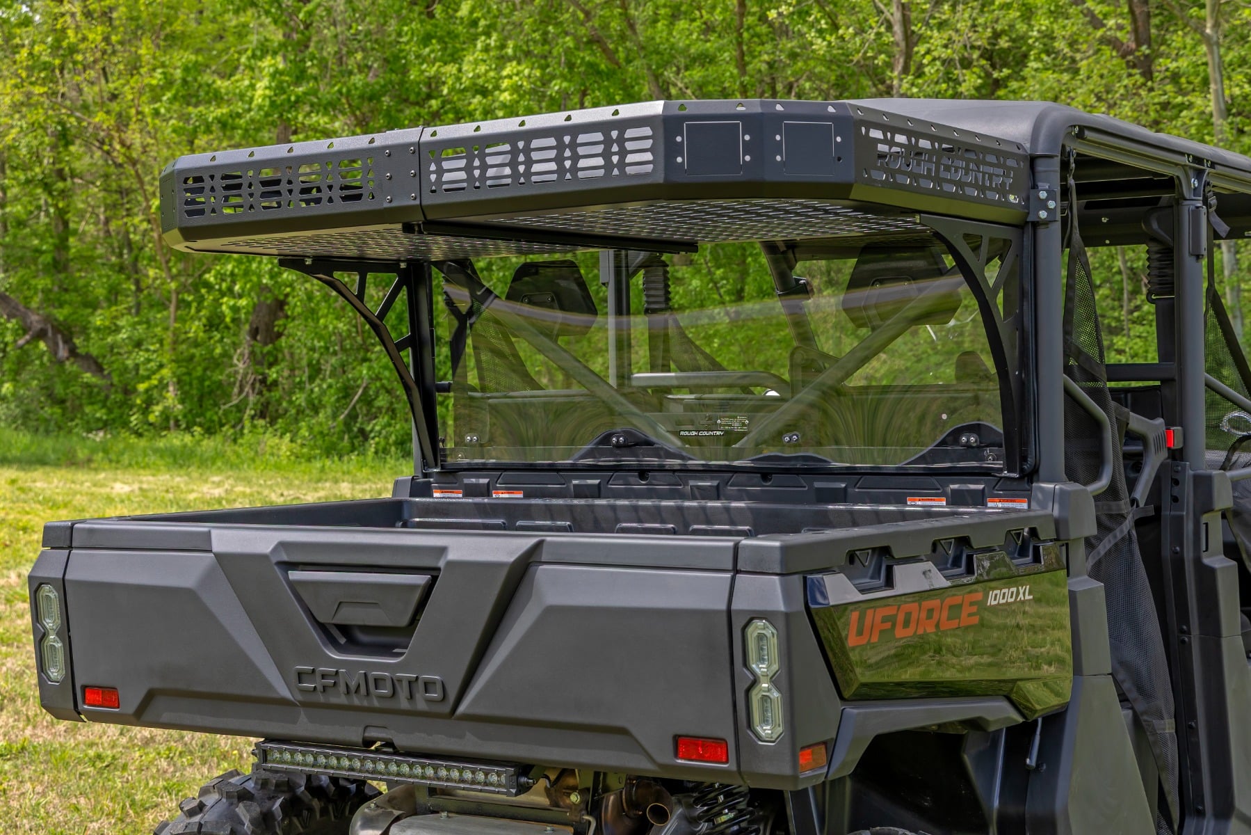 Cargo Rack | Dual 2" Black LED Pairs | Flush Mount | CFMOTO UFORCE 1000