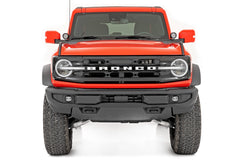 LED Light Kit | Ditch Mount | 3.5" Black Round Pair | Amber DRL | Ford Bronco (21-25)