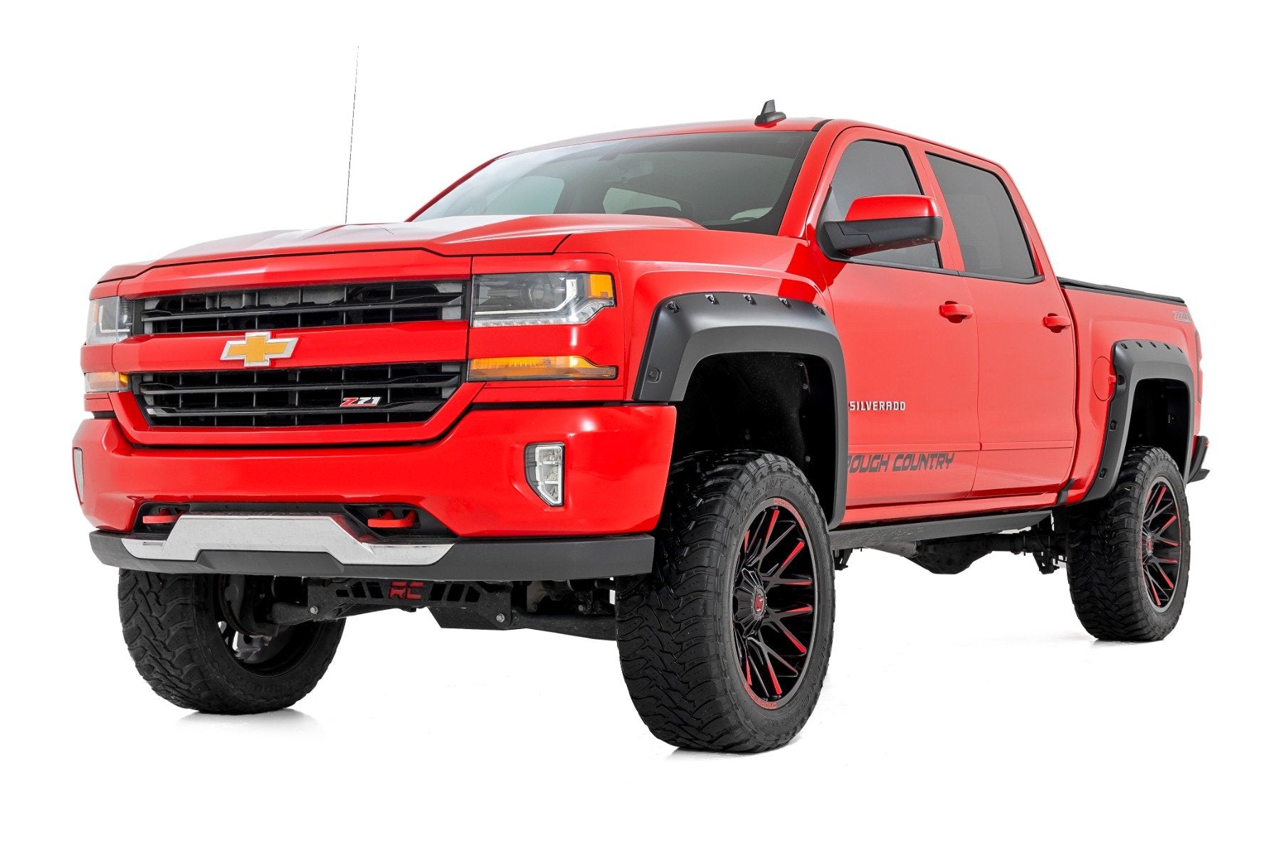 Pocket Fender Flares | 5'9" Bed | GAZ Summit White | Chevy Silverado 1500 (14-18 & Classic)