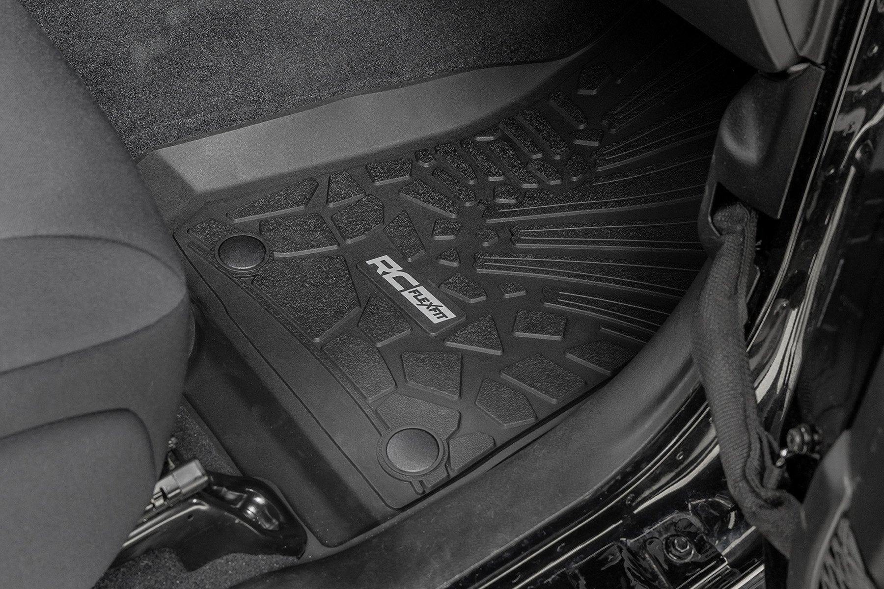 Flex Fit Floor Mats | FR | 4 Door | Jeep Wrangler Unlimited 4WD (2018-2026)
