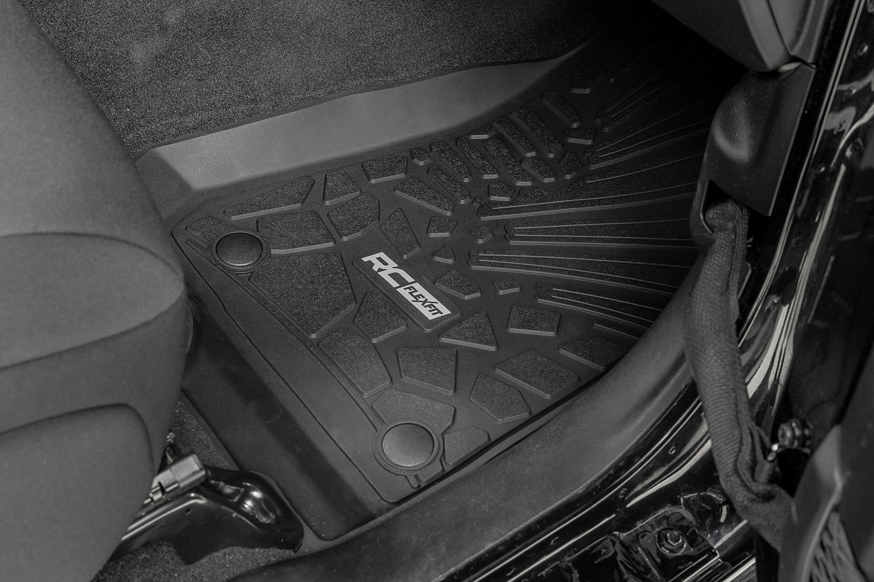 Flex Fit Floor Mats | FR | 2 Door | Jeep Wrangler JL 4WD (2018-2025)