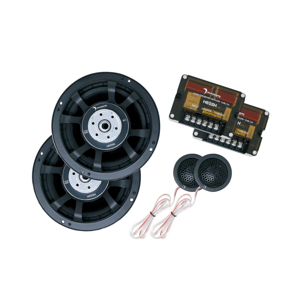 H65SH - HEX Series 6.5 " 2-Way Shallow Component Set w/Silk Dome Tweeter