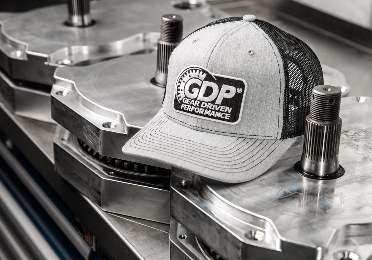 GDP Trucker Hat - Black and Heather Gray
