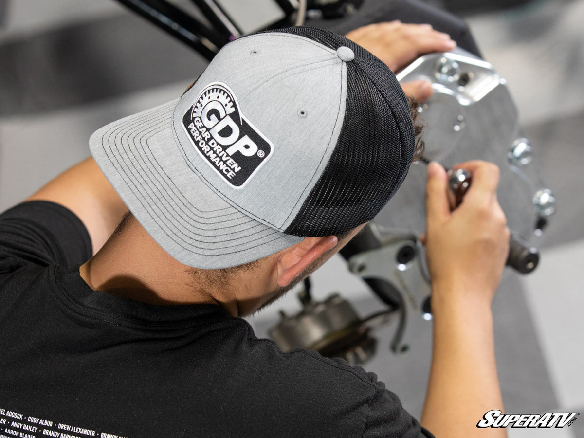 GDP Trucker Hat - Black and Heather Gray