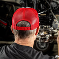 SuperATV Logo Grey and Red Trucker Hat