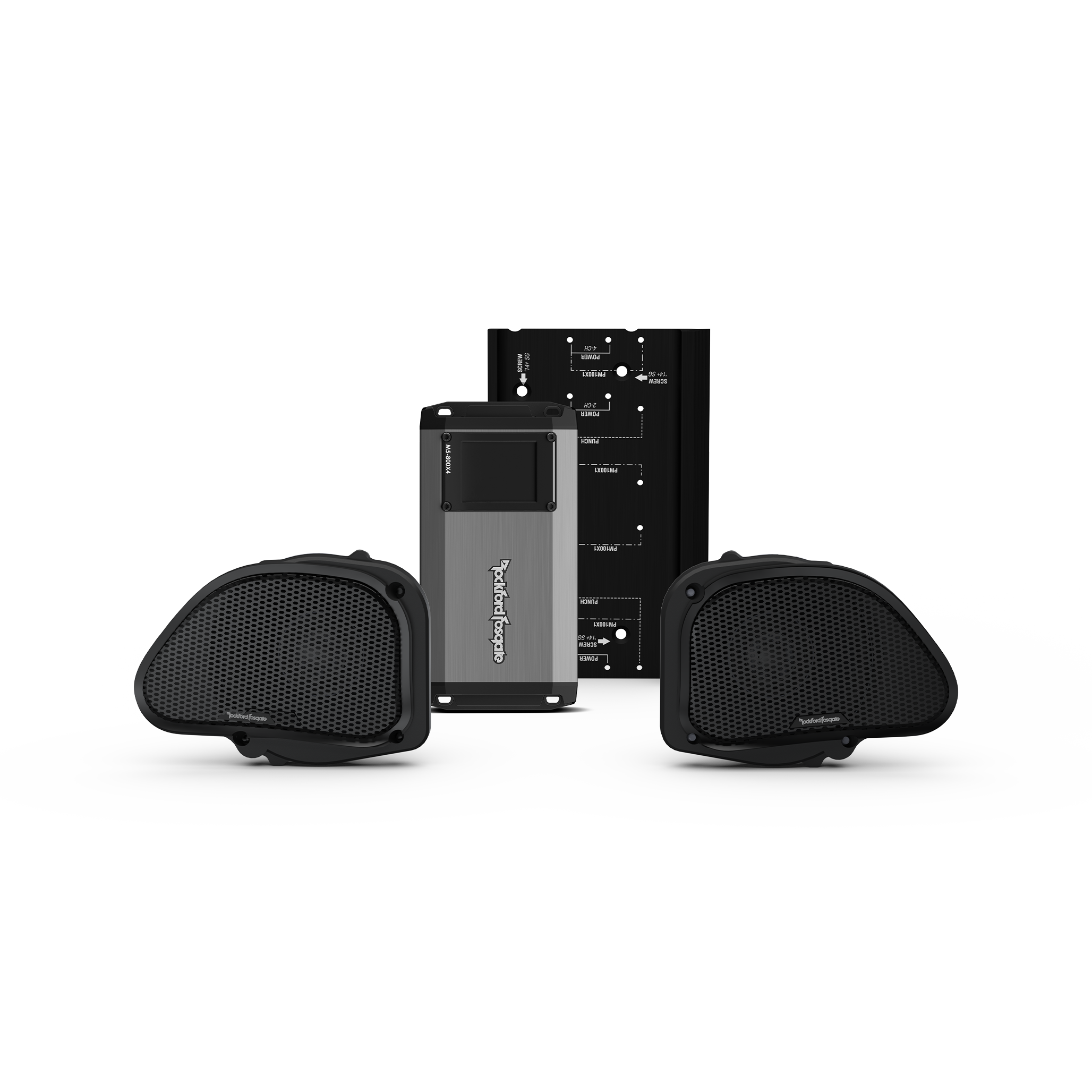 Stage-2 Speaker & Amp Kit for 1998-2013 Harley-Davidson Road Glide (Gen-3)