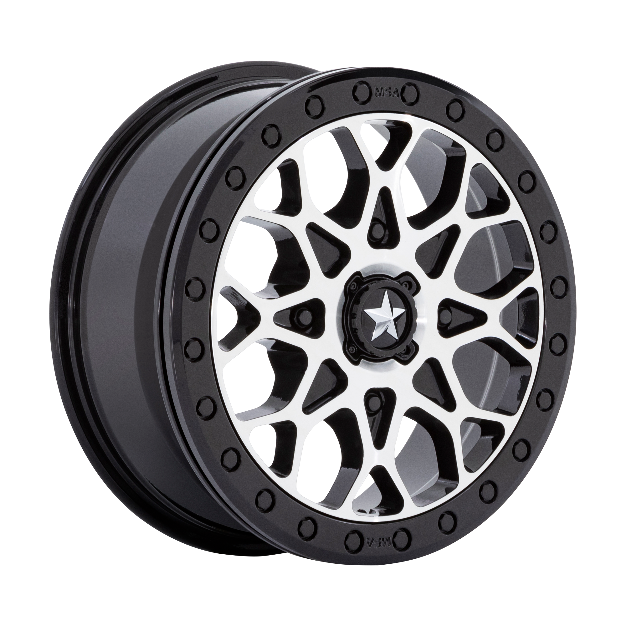 PORTAL UTV BEADLOCK - GLOSS BLACK MACHINED W GB RING