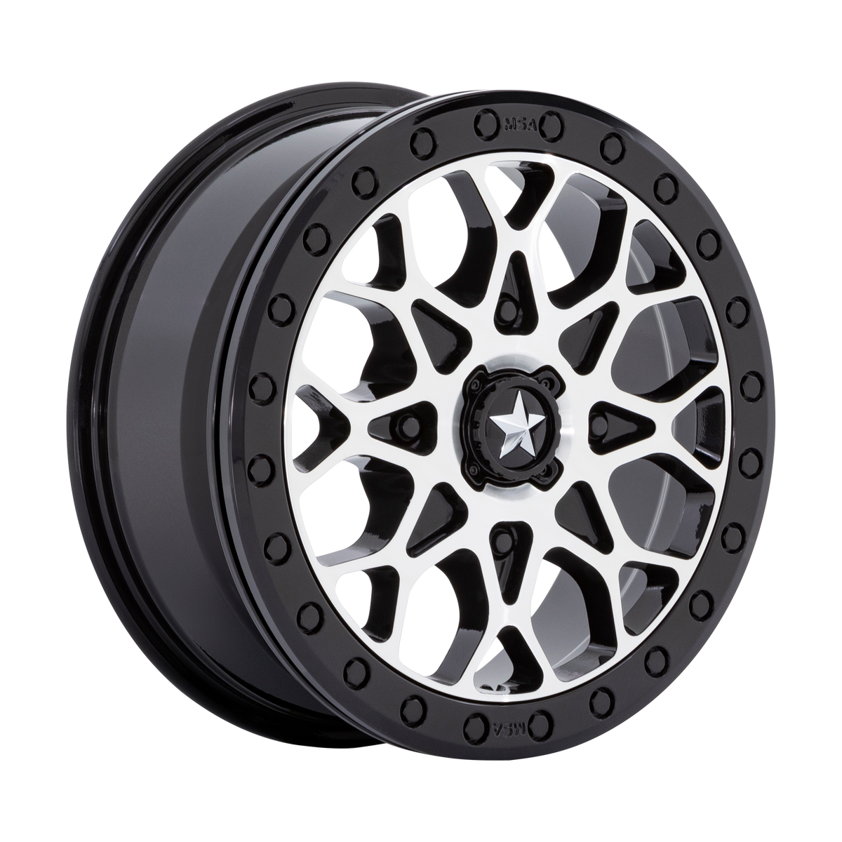 PORTAL UTV BEADLOCK - GLOSS BLACK MACHINED W GB RING